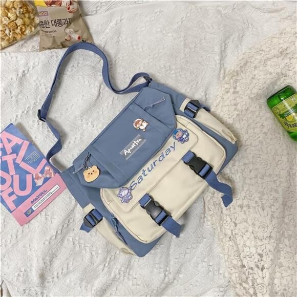 Women Crossbody Messenger Bag Kawaii Purse Cute Shoulder Bag Travel Work Casual - Picture 3 of 7